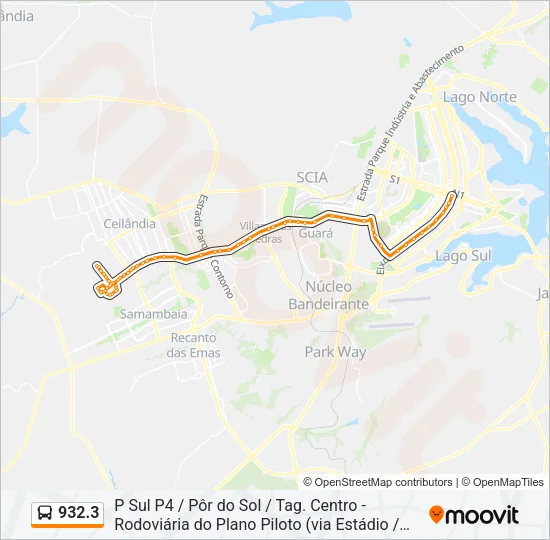 932.3 Bus Line Map
