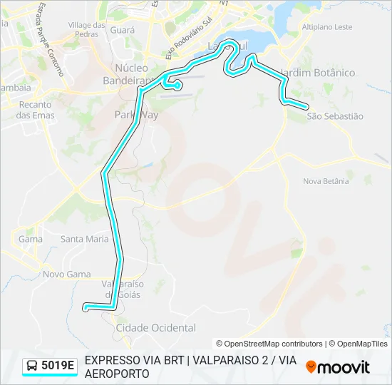 5019E Bus Line Map