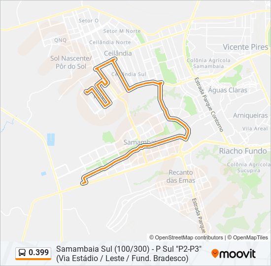 Mapa de 0.399 de autobús