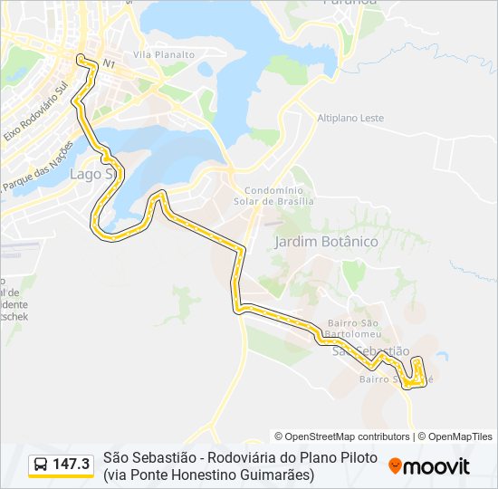 147.3 bus Line Map