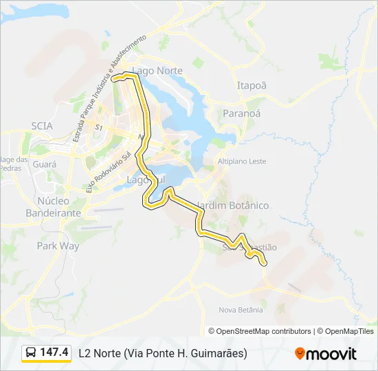 147.4 Bus Line Map
