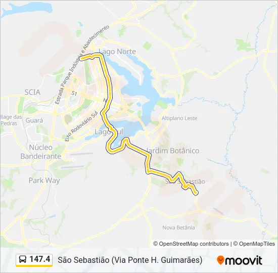 147.4 Bus Line Map