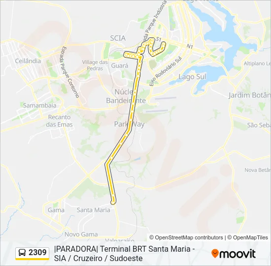 2309 Bus Line Map
