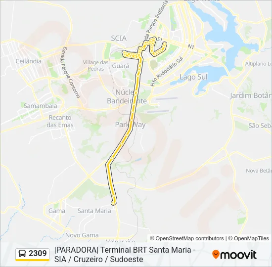 2309 Bus Line Map