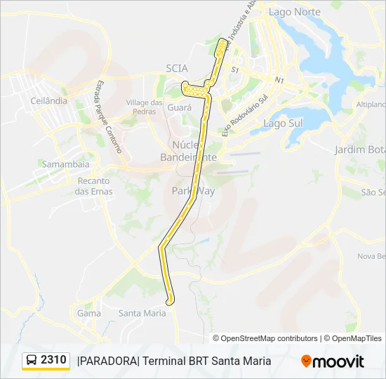 2310 Bus Line Map