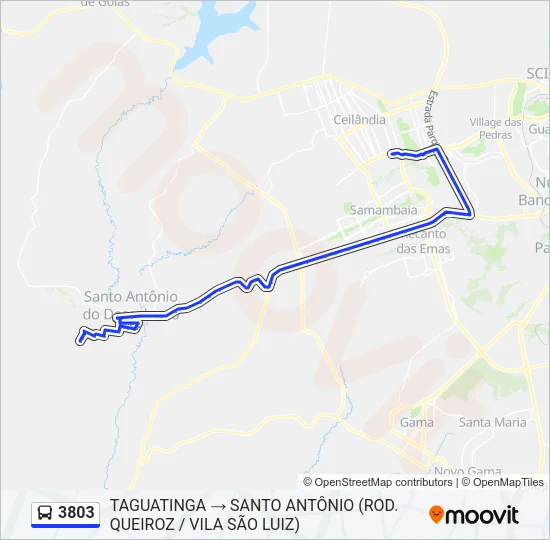 3803 Bus Line Map