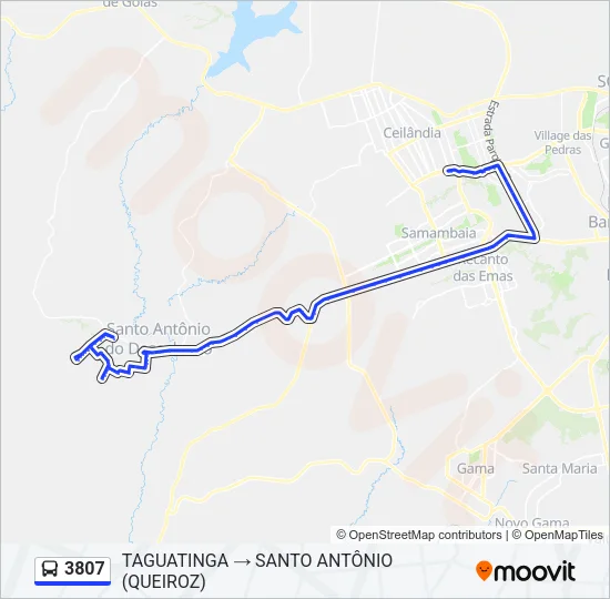 3807 Bus Line Map