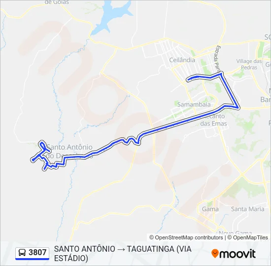 3807 Bus Line Map