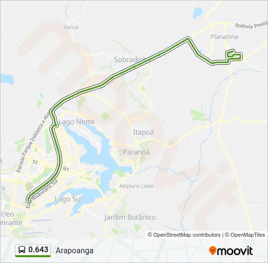 0.643 Bus Line Map