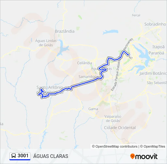 3001 Bus Line Map