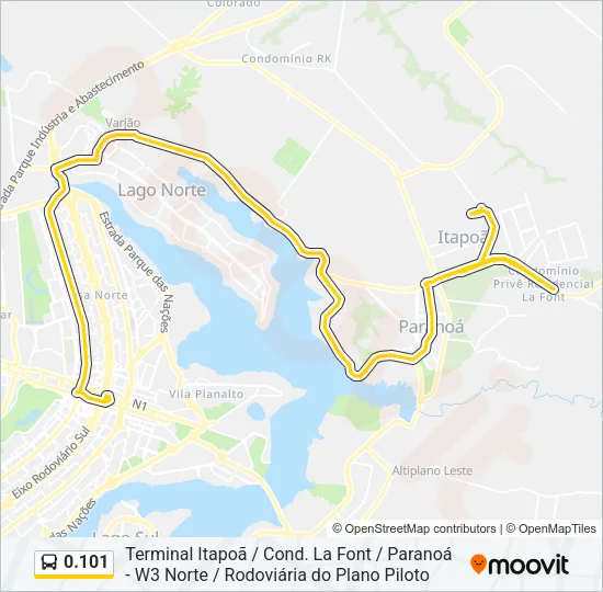 0.101 Bus Line Map