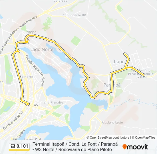 0.101 Bus Line Map