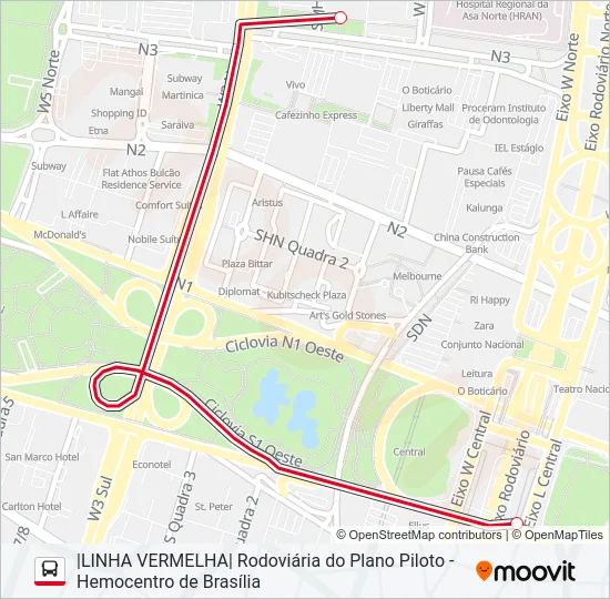 GRATUITA Bus Line Map