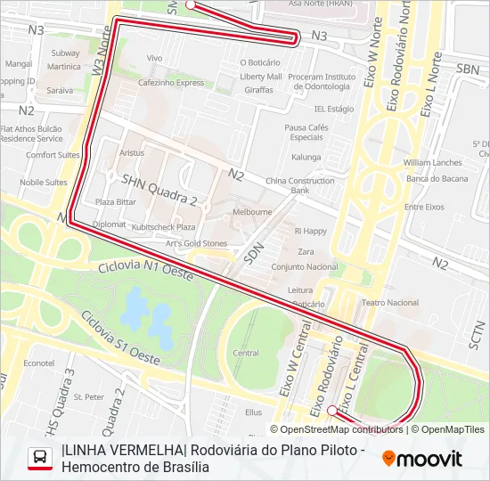 GRATUITA Bus Line Map