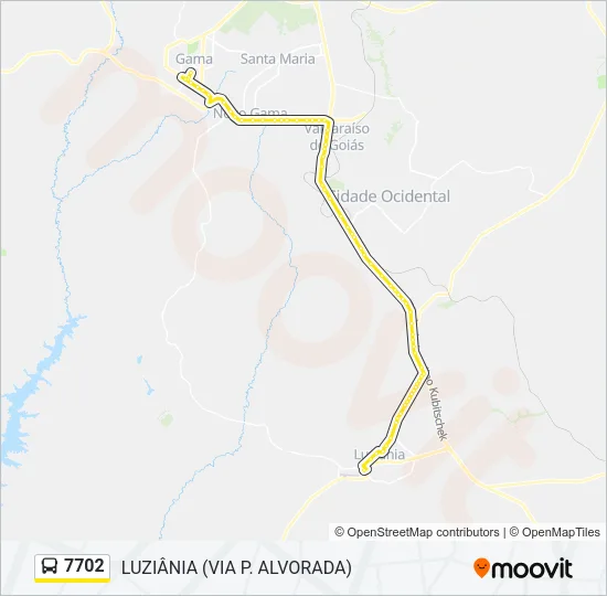 7702 Bus Line Map