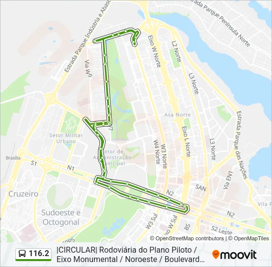 116.2 Bus Line Map
