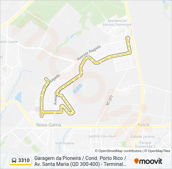 3310 Bus Line Map