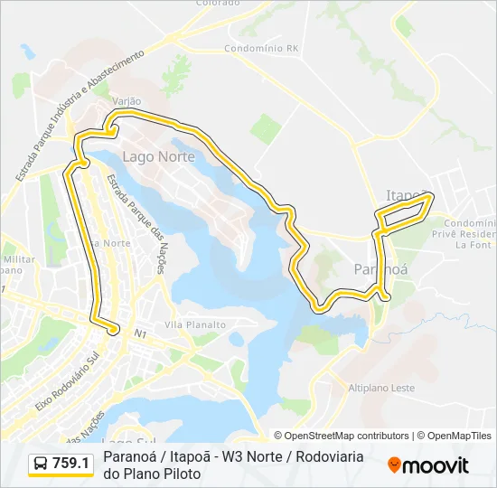 759.1 Bus Line Map
