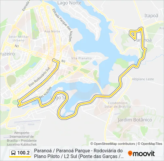 100.2 Bus Line Map