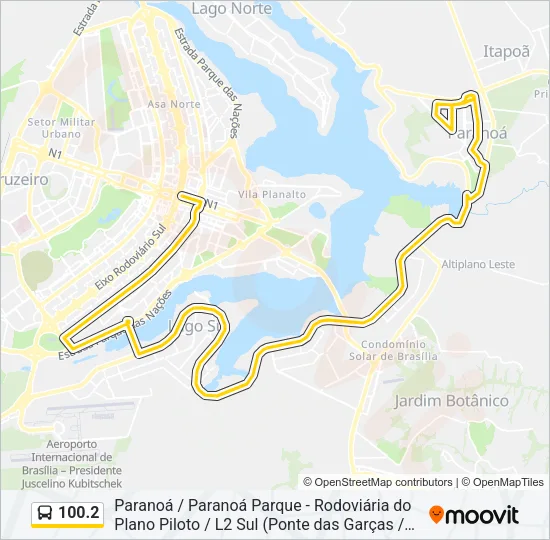 100.2 Bus Line Map