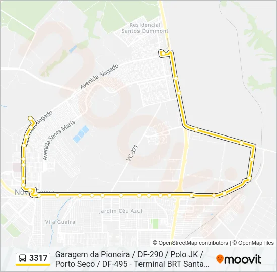 3317 Bus Line Map