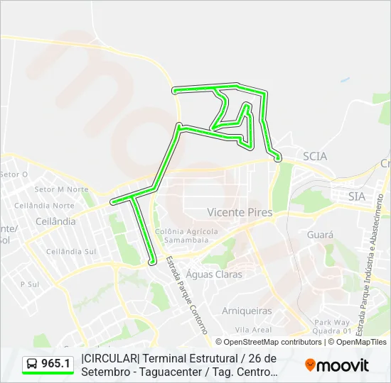 965.1 Bus Line Map