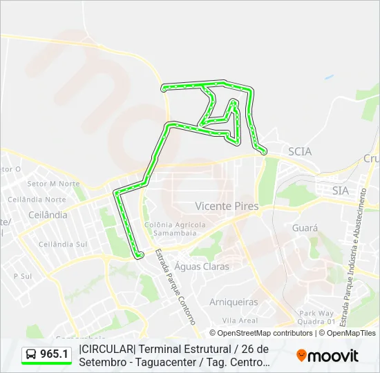 965.1 Bus Line Map