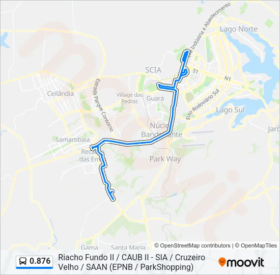 0.876 Bus Line Map