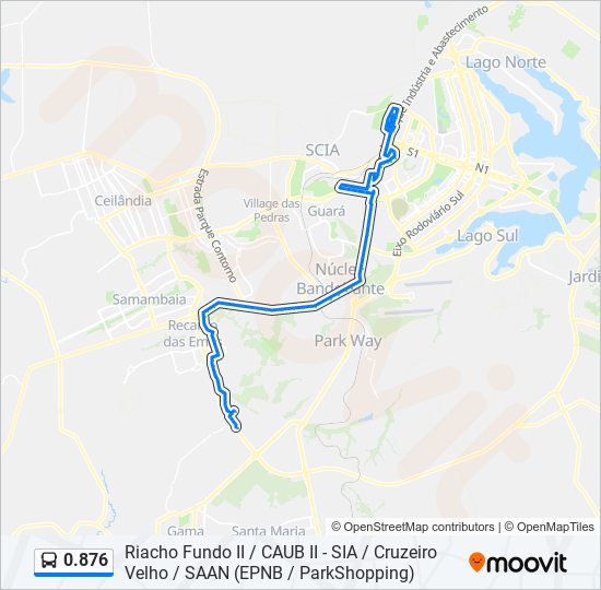 Mapa de 0.876 de autobús
