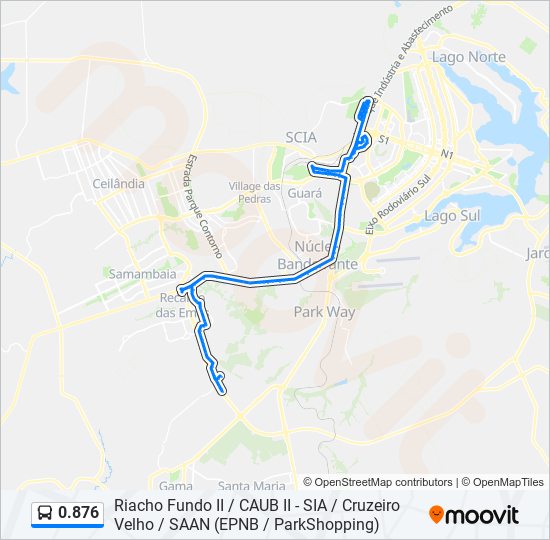 Mapa de 0.876 de autobús