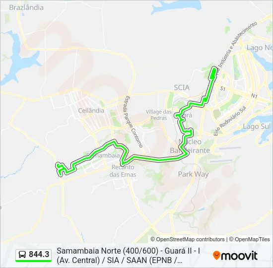 844.3 Bus Line Map