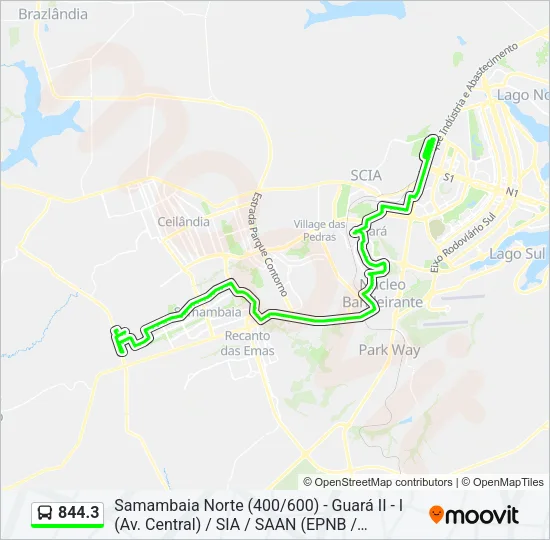 844.3 Bus Line Map