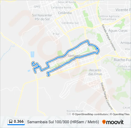 0.366 Bus Line Map