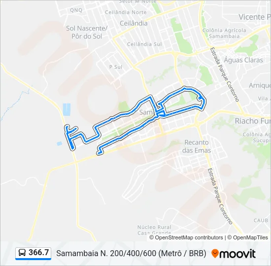 366.7 Bus Line Map