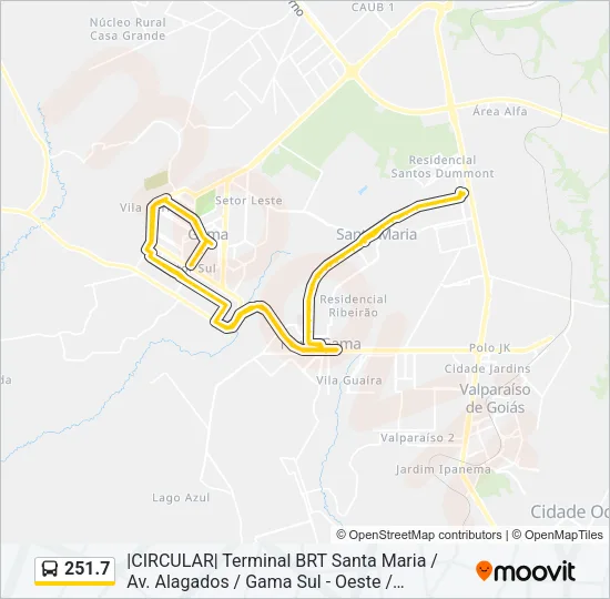 251.7 Bus Line Map