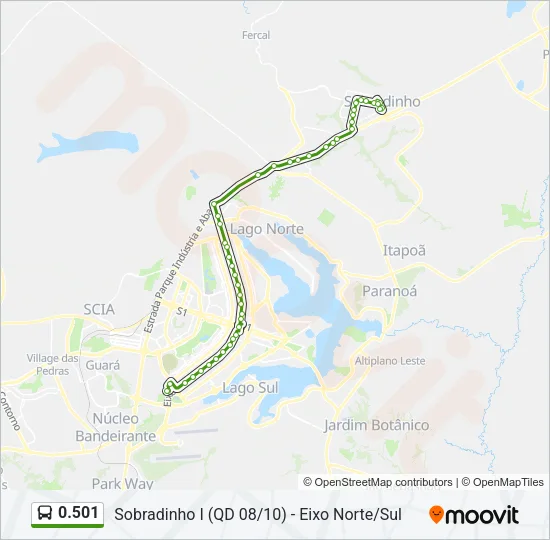 0.501 Bus Line Map