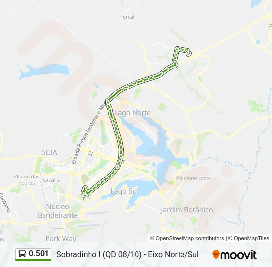0.501 Bus Line Map