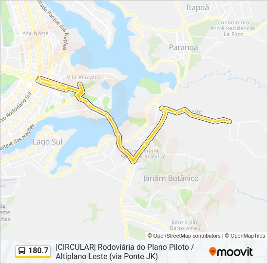 180.7 Bus Line Map