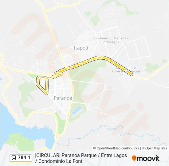 784.1 Bus Line Map