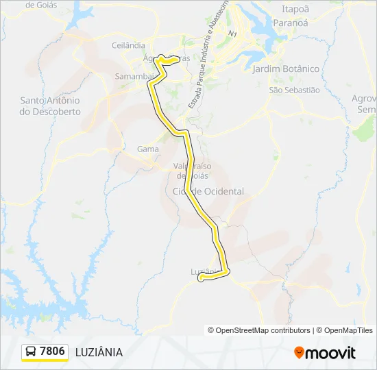 7806 Bus Line Map