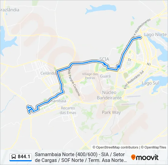 844.1 Bus Line Map