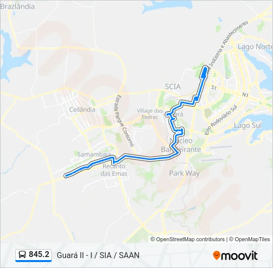 845.2 Bus Line Map