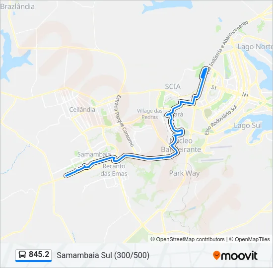 845.2 Bus Line Map