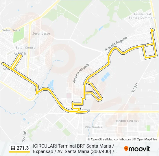271.3 Bus Line Map