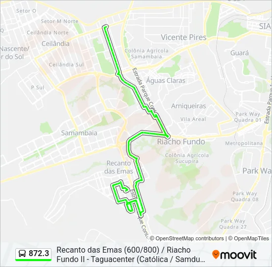 872.3 Bus Line Map