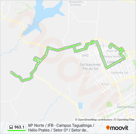 963.1 Bus Line Map
