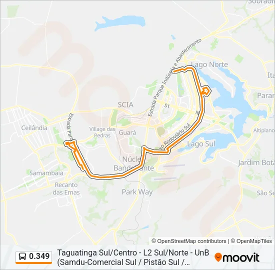 0.349 Bus Line Map