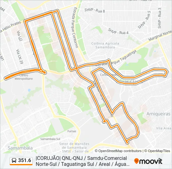 351.6 Bus Line Map