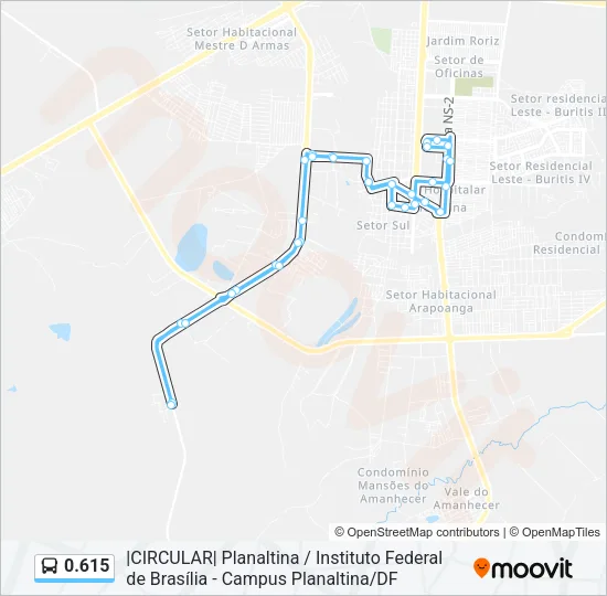0.615 Bus Line Map