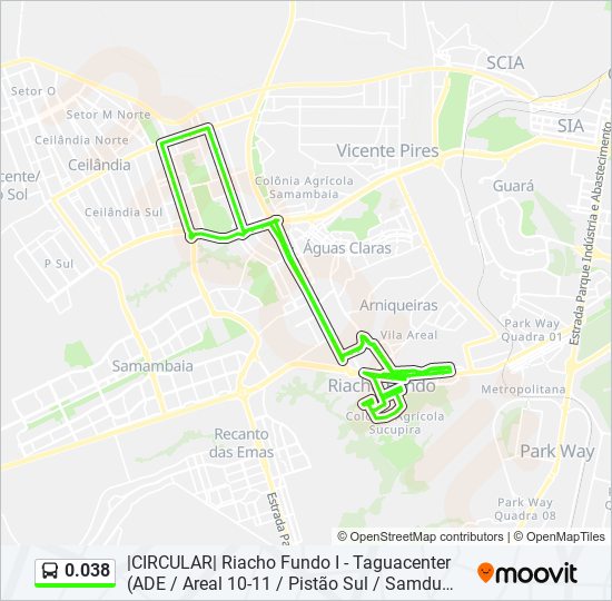 0.038 bus Line Map